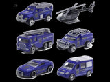 6Pcs Engineering Vehicle Simulate Gifts 1/58 Scale Boy and Girls Interactive Play Pull Back Car for V1263-JX-1256