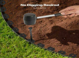Landscape Edging, 3000 x 4 cm Plastic Garden Border Edging with 120 Spikes, No Dig, Flexible Lawn V952-SLPZ100FT15I7OUMN001V0