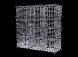 12 Cube Wire Grid Organiser Bookcase Storage Cabinet Wardrobe Closet Black V63-827861