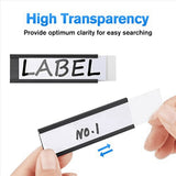 60 Pack C Channel Magnetic Label Holders 1 x 3 in with Magnets Magnetic Name Tags Tool Box Labels V1192-AZ-W-28778