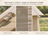 Weisshorn Inflatable A-Frame Camping Tent Large Outdoor Glamping Beige XFSK-KH-DD-ST