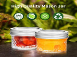 16 Pack Glass Mason Jars With Regular Lids, Canning Jelly Jars for Baby Food Honey Jam Candles and V1237-MS-724-121