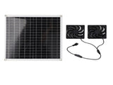 Solar Panel Powered Fan Portable Outdoor Multifunctional Solar Air Circulation Fan Kit 20W12V V1294-YM0901-3114240057311