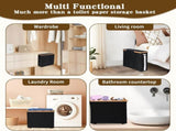 Toilet Paper Storage Basket with Lid, Holds 9-12 Rollsblack V1188-MS-525-004
