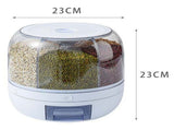 Grains Separate Storage Box Sealed Rotating Rice Bucket Home Insect Damp Proof Rice Storage Tank S V1294-YM0626-3118230011912