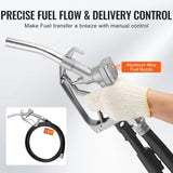 VEVOR Fuel Transfer Pump 12V 5.3 GPM 1/10 HP Diesel Pump with Auto Fuel Nozzle V952-FBBMG37GPM11Y1A3HV9