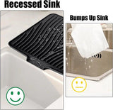 Silicone Dish Drying Mat With Built In Drain, Non Slip Heat Resistant Drainer For Kitchen V1237-ZY-807-086