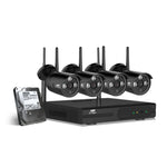 UL-tech Wireless CCTV Security System 8CH NVR 3MP 4 Bullet Cameras 1TB CCTV-WF-CLA-8C-4B-T