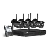 UL-tech Wireless CCTV Security System 8CH NVR 3MP 4 Bullet Cameras 1TB CCTV-WF-CLA-8C-4B-T