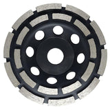 Diamond Grinding And Sanding Disc, 125Mm X 22.23Mm Double ROw Diamond Abrasive Wheel, For Grinding V1188-MS-227-2001