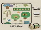 The House of Plants Extra Large 200x200cm Waterproof Picnic Mat - Portable Thickened Oxford Cloth V888-ELOSUNG46592