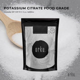 Orku 400g Potassium Citrate Food Grade - Granular BP USP FCC E332 Additive V238-SUPDZ-41199924609104