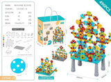 DIY Screw Assembly Building Blocks Set for Kids Ages 3-6 Creative Educational Toy with Wrench and V1341-ZY-8T7NY9HN-490PCS