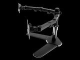 13"-27" Dual Screen Monitor Stand TV Bracket Computer Display Desk Mount Holder V63-824361