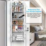 CARLA HOME 6 Tier Adjustable Baskets Over Door Pantry Organiser for Home Kitchen LSB-36119