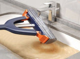 Sponge Mop with Roller Wringer Self Squeezing Floor Cleaner No Hand Contact Thickened Rubber Head V1189-LWWAL-20260401-05765