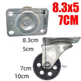 4x 2.8'' 70mm Heavy Duty Steel Castor Wheels Swivel Steel Caster Wheels 2000 Kg 8.3*5CM V1097-LZ-0003