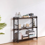 VEVOR Metal Bookshelf Rustic Bookshelf 3-Tier for Living room Bedroom & Office V952-JSSJZFXJSM3CACNDMV0