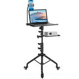 Mobile Laptop Tripod 11-16 Inch on Wheels 82-170cm Height Adjustable Projector Portable V985-LAPTOPTRIPOD
