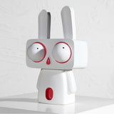 Resin Big Eyes Rabbits Sculptures,Cartoon Rabbit Statue Modern Art Home Decoration, Home, Office, V1366-AZ2-W-04490