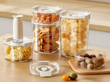 Lasting Freshness BPA-Free Plastic Vacuum Seal Containers with Pump Airtight Food Storage, Meal V1366-AZ2-W-02053