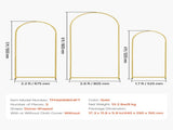 Wedding Arch Backdrop Stand, Set of 3, Metal Stable Stand with Case Connection & Chassis Crossbar V952-HLGMBJJBYDJS5NFMOV0