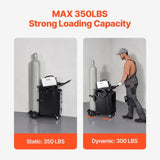 VEVOR Welding Cart 2 Drawers Welder Cart Heavy Duty with Lockable Cabinet 350LBS V952-DCSTHJTC350LLZY72V0