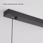 Modern Minimalist Trapezoid Pendant Light Adjustable LED Bar Light Black V255-L-18898-B