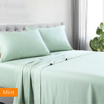 1200tc hotel quality cotton rich sheet set queen mint V517-1200CRSS-QMI