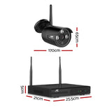 UL-tech Wireless CCTV Security System 8CH NVR 3MP 4 Bullet Cameras 1TB CCTV-WF-CLA-8C-4B-T