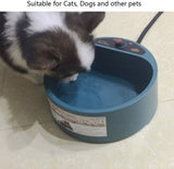 Pet Heated Bowl, 2000ml Thermal Automatic Constant Temperature Pet Heating Feeding Drinking Bowls V1369-AZ3-W-00965