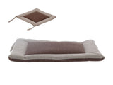 Linen Seat Cushion Coffee Color AntiDeformation MultiLayer Cotton Linen Chair Cushion with Fixable V1294-YM0901-3111210213911