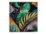 2026 Flower Print Planner Twin Coil Binding Planner Weekly Monthly Journal for Daily Scheduling Note V1192-AZ-W-23309