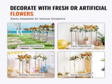 Gold Metal Flower Stand V63-920771