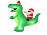Jingle Jollys Christmas Inflatable Dinosaur 2.5M Illuminated Decorations XMAS-INF-DINO-SAN-8FT