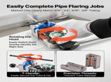 Professional Brake Line Flaring Tool, 45 Degree Double Flare Bubble Flare Tool Kit for 4.76mm, V952-PQGKGQCCGLKKI85ZT001V0