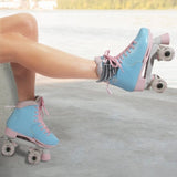 Circle Society Adjustable Kids Quad Roller Skates - Cotton Candy Rhythm Skates BS-168294