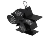Stove Fans 4 Blades Heat Powered Low Noise High Temperature Resistant Fireplace Fan for HomeBlack V1294-YM0714-3113210211111