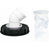 45&deg IBC Water Filter with Lid, 163mm Nylon Rainwater Filter, Washable, Compatible with IBC Water V1237-ZY-203-3735