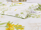 Vintage Delicate green bloom 3 Pc Comforter & Pillow Cover Set V745-MAB010487AJ3