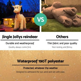 Jingle Jollys Christmas Inflatable Reindeer 5M Illuminated Decorations XMAS-INF-REIN-5M