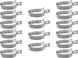 16 Pcs Brace Bands Chain Link Fence, Galvanized Steel Chain Link Brace Band Use for 1-7/8" Outside V1189-WXFWAL-20260319-00057