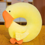 Japanese Anime Duck Plush Dolls Big Goose U Shaped Neck Pillow Cute Stuffed Animal Toy Travel Pillow V1294-YM0523-10321781