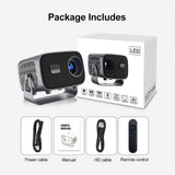 5G 4K Smart Projector Black with WiFi, Bluetooth, HDMI, USB for Home Theater LSB-59094