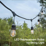 15M Solar Festoon String Lights Kits Globe Outdoor Christmas Party Garden V255-15B15M-SOLAR