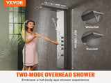 Shower Panel System, 4 Shower Modes Shower Panel Tower, Rainfall, Waterfall, 5 Full Body Massage V952-FTYS4CS2MSDPNYC1QV0
