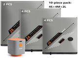 10 Piece Travel Vacuum Compression Bags with Electric Pump - Small 40x54cm*4, Medium 47x64cm*4, V888-ELOSUNG56175-1
