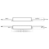 20W 12V DC IP66 Weatherproof LED Driver with Flex and Plug V1202-V1-HVLHV9651