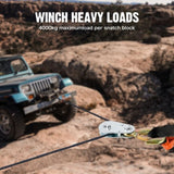 X-BULL 4Ton Snatch Block Pulley Hook Wire Rope Hoist For 4WD ATV UTV Off Road V211-AUEB-SB001