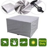 Cover Living Room of Garden Gray, Rectangulaire Tissu Oxford Waterproof Protection of the Snow V1237-MS-626-265